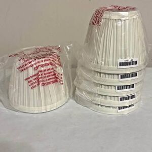 6 Clip-On Chandelier Lampshades Hardback Empire Transitional 51511-6 Aspen New